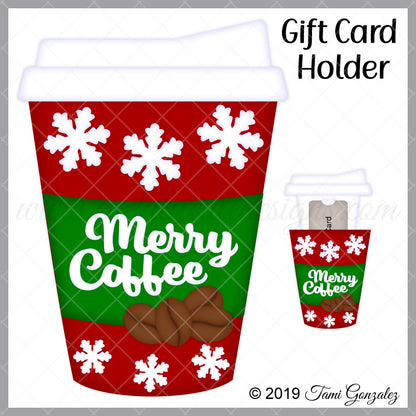 Holiday Coffee Gift Card Holder Bundle