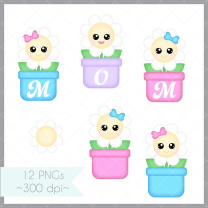 Mom Flower Pots