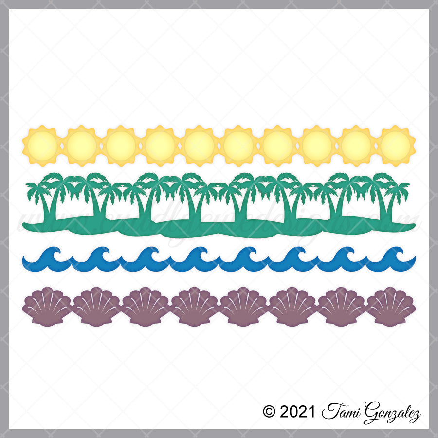 Ocean Border Box Ocean Borders – Cuddly Cute Designs