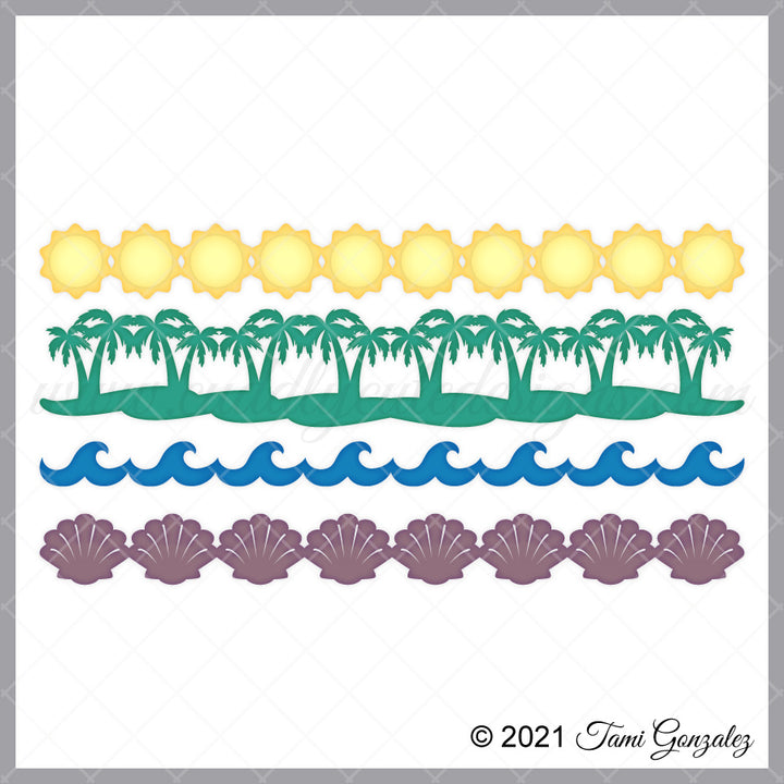 Border SVG Cut Files for Cricut & Silhouette - Cuddly Cute Designs