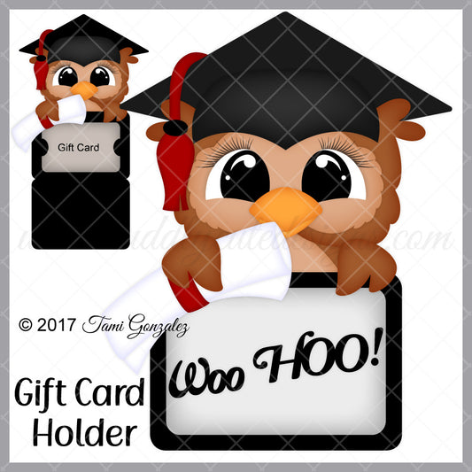 Owl Grad Gift Card Holder