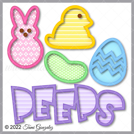 Peeps Outlined