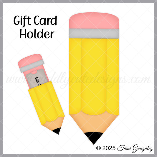 Pencil Gift Card Holder