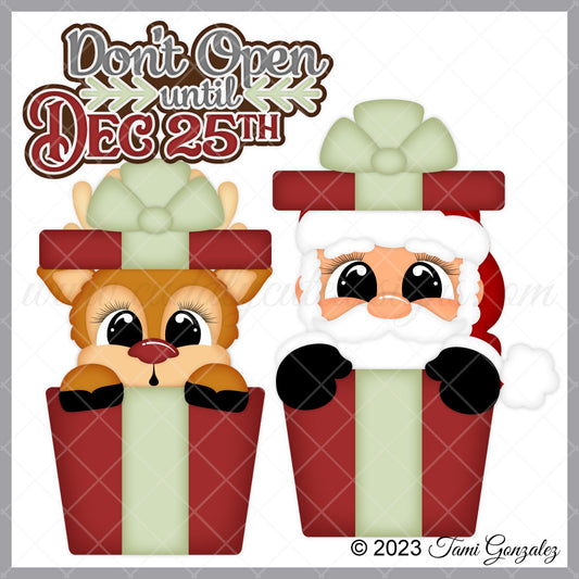 Present Peekers - Santa & Reindeer