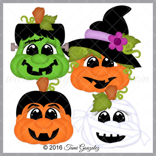 Pudgie Face Pumpkins