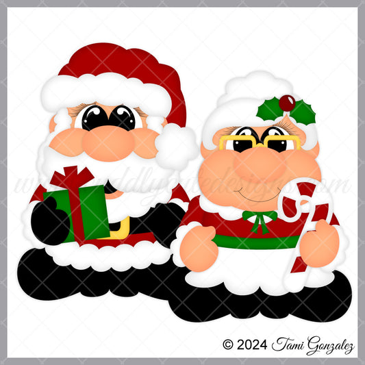 Pudgies - Santa & Mrs