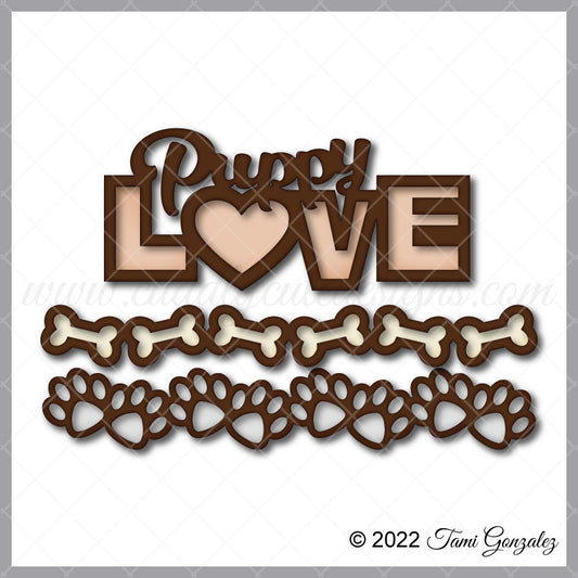Puppy Love Outlined