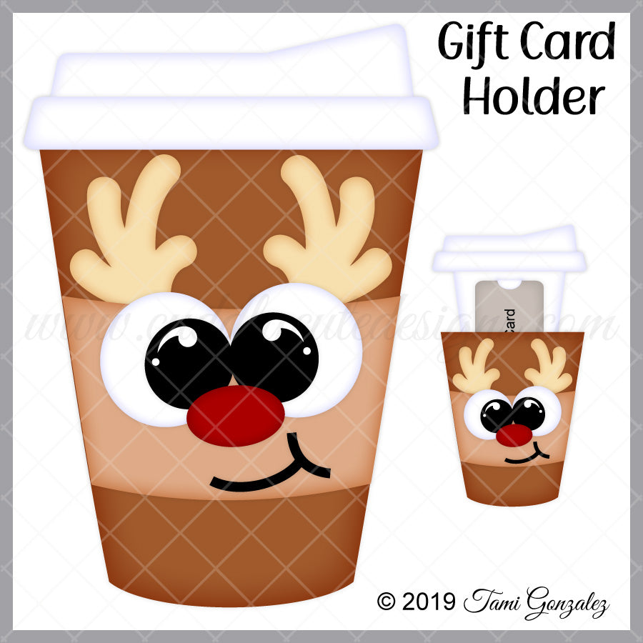 Holiday Coffee Gift Card Holder Bundle
