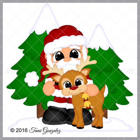 Santa and Reindeer