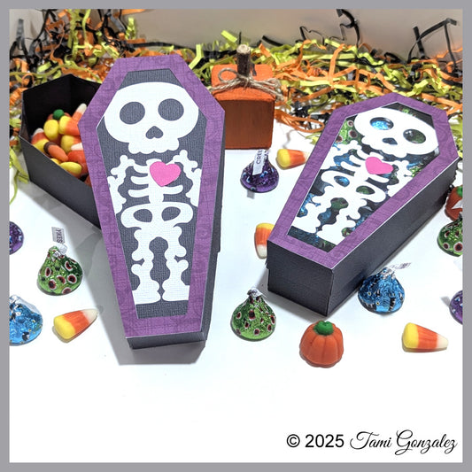 Skeleton Coffin Box