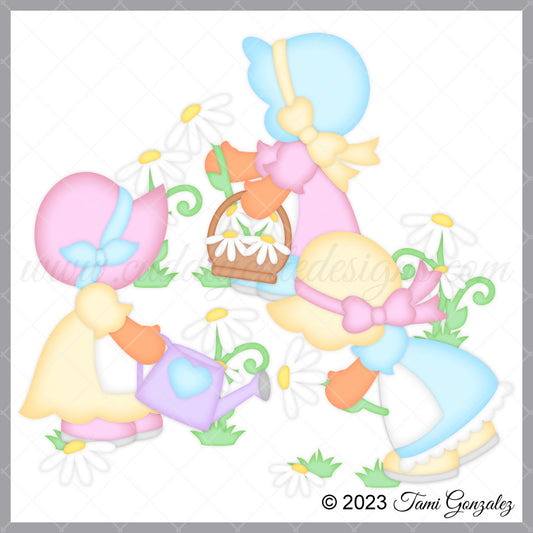 Spring Bonnet Girls