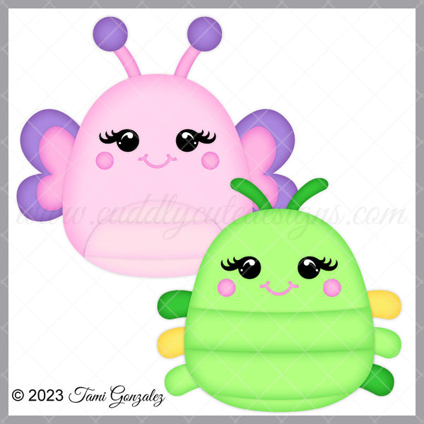 Squishables - Butterfly & Caterpillar – Cuddly Cute Designs