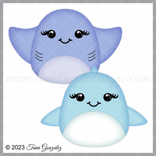 Squishables - Stingray & Dolphin – Cuddly Cute Designs
