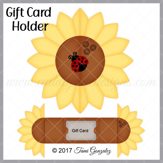 Sunflower Gift Card Holder