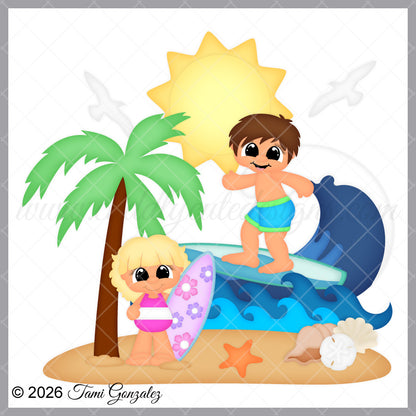 Surfing Cuties