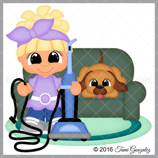 Vacuuming Cutie