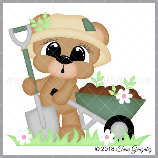 Wheelbarrow Bear