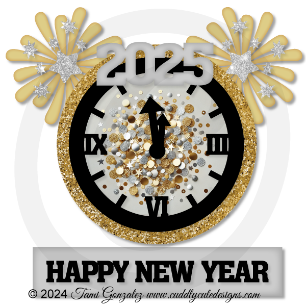 New Year Clock Shaker