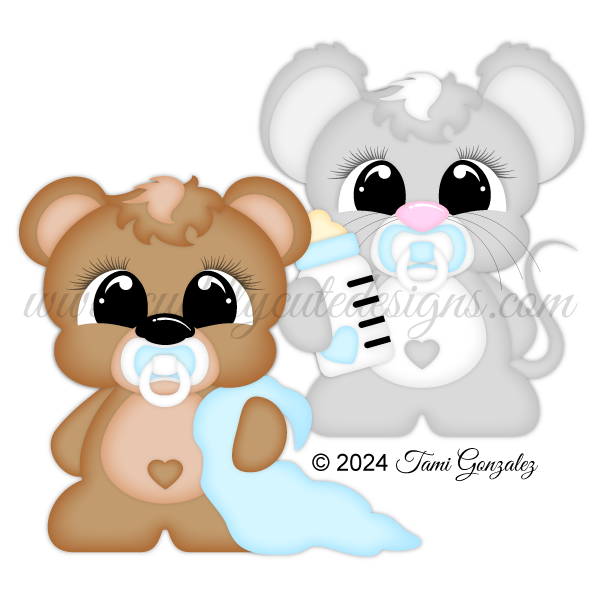 Snuggle Babies - Bear & Mouse