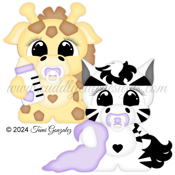 Snuggle Babies - Giraffe & Zebra