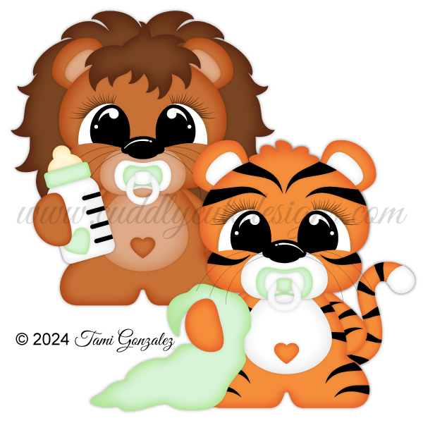 Snuggle Babies - Lion & Tiger